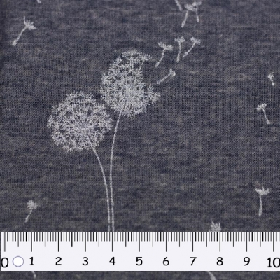 Alpenfleece | LEAH | Pusteblumen blau meliert